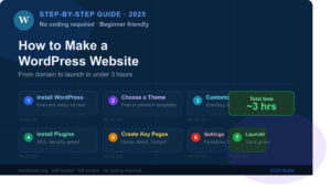 How to make a WordPress website
